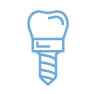 Dental implant icon